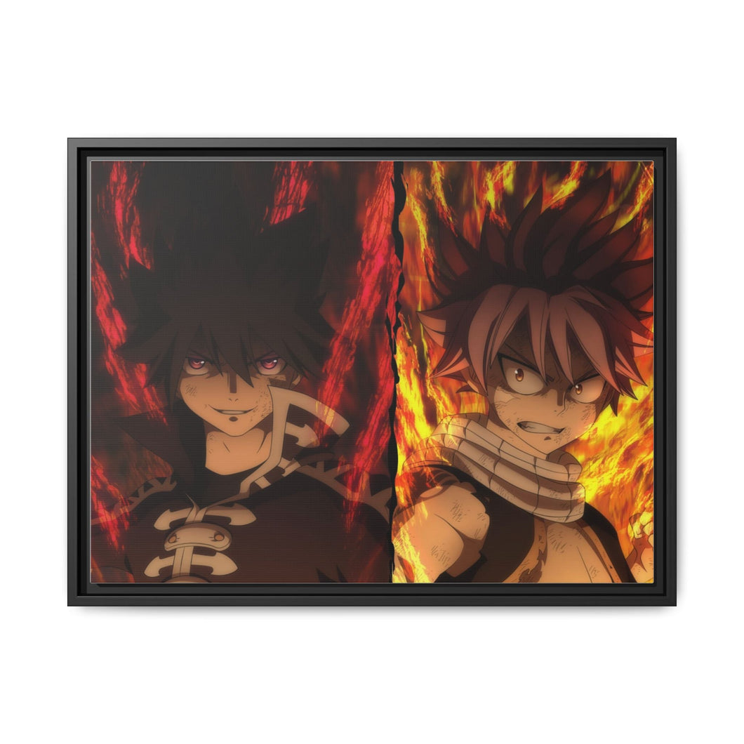 Fairy Tail Natsu Dragneel Canvas Framed Art Print