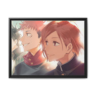 Megumi Fushiguro / Nobara Kugisaki / Yuji Itadori Canvas Framed Art Print