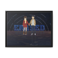 Erased : Satoru x kayo Canvas Framed Art Print