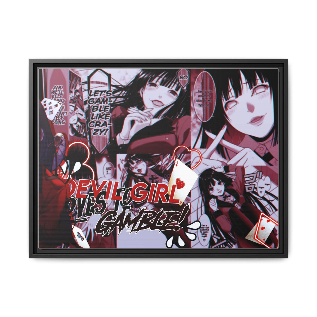 Kakegurui Yumeko Jabami Canvas Framed Art Print