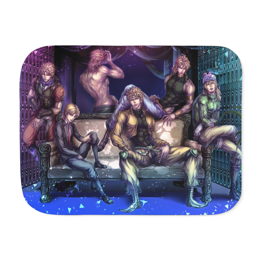 Anime Jojo's Bizarre Adventure Sherpa Blanket