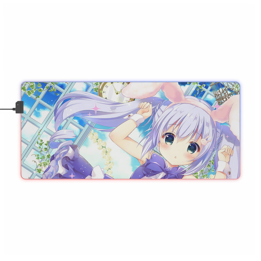Is The Order A Rabbit? RGB LED Mouse Pad (Desk Mat)