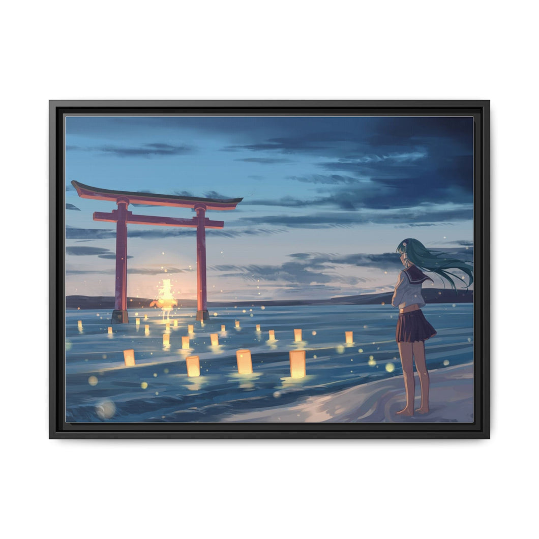 Touhou Canvas Framed Art Print