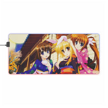 Load image into Gallery viewer, Magical Girl Lyrical Nanoha RGB LED Mouse Pad (Desk Mat)
