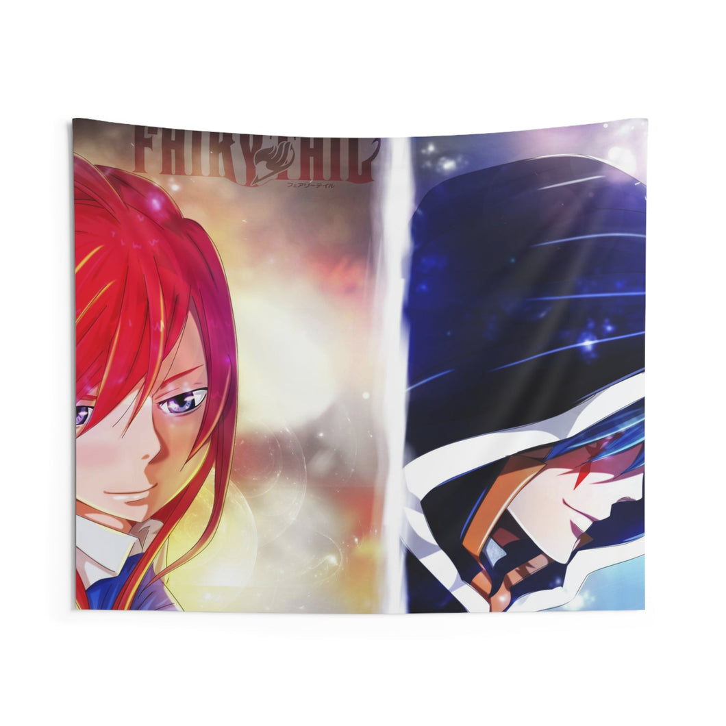 Fairy Tail Erza Scarlet, Jellal Fernandes Indoor Wall Tapestry