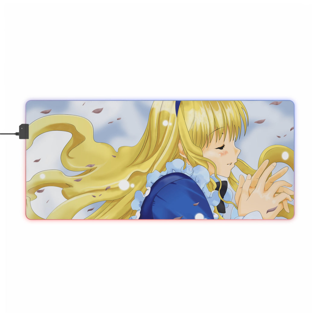 Anime Alice In Wonderland RGB LED Mouse Pad (Desk Mat)