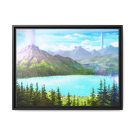 Floor 22 of the Aincrad Canvas Framed Art Print