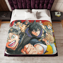 Load image into Gallery viewer, Black Clover Asta, Noelle Silva, Yuno, Yami Sukehiro, Luck Voltia Sherpa Blanket
