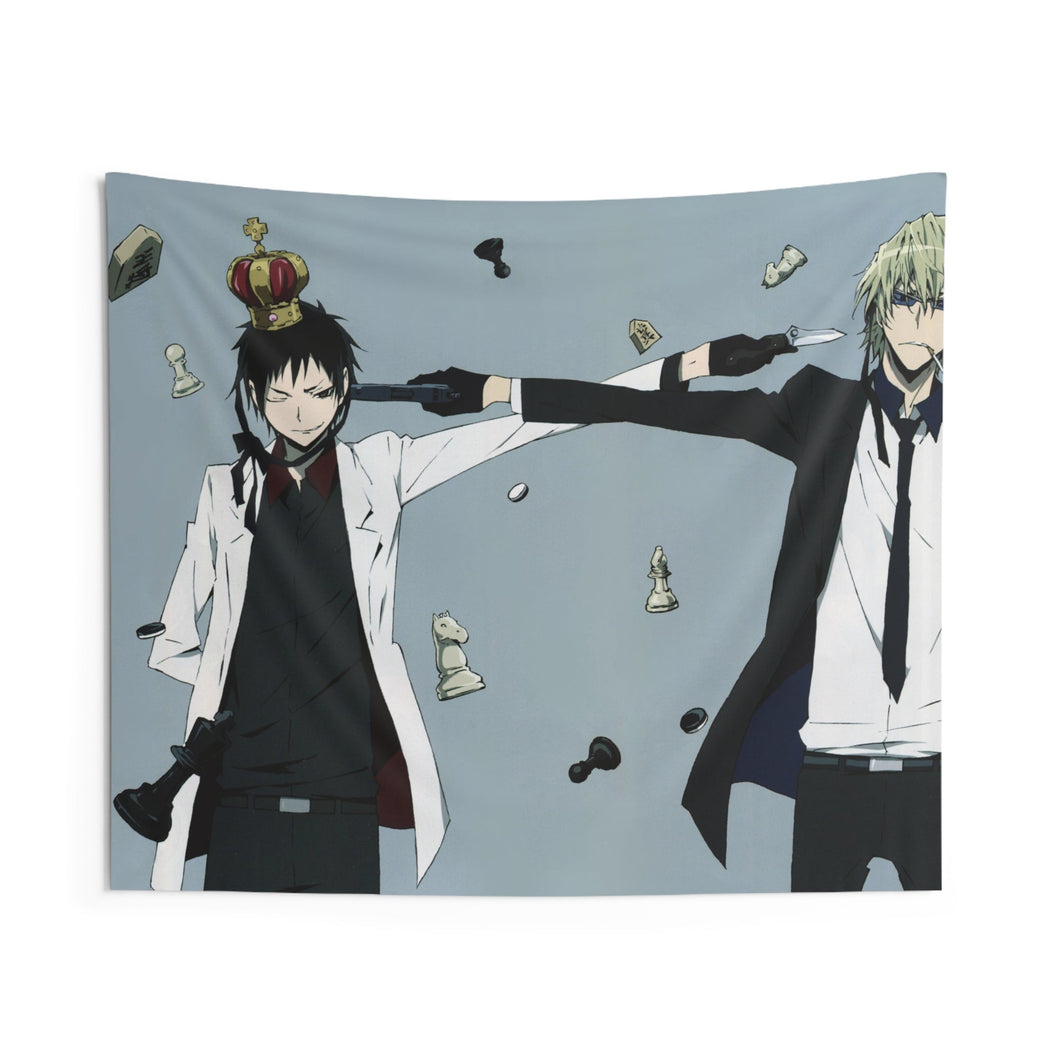Durarara!! Izaya Orihara, Shizuo Heiwajima Indoor Wall Tapestry