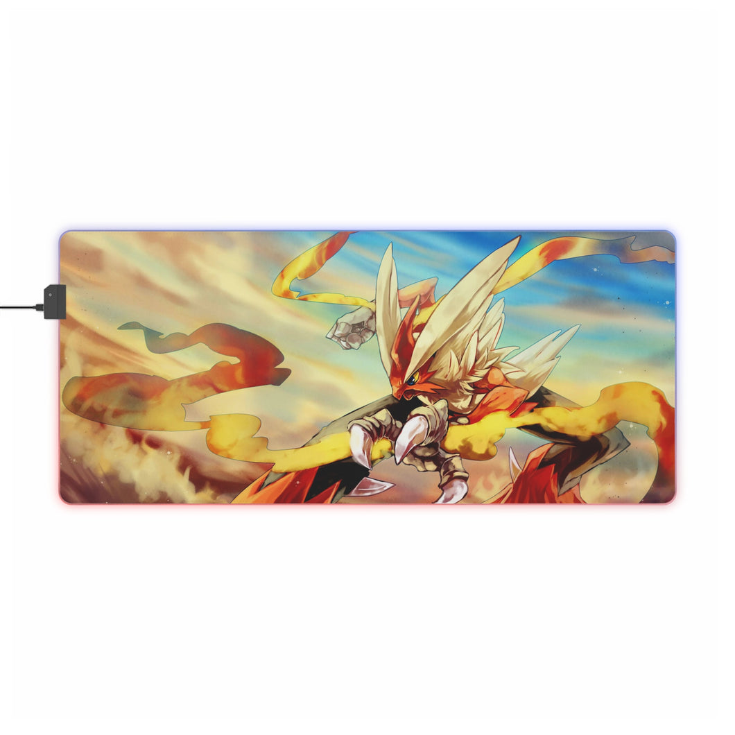 Mega Blaziken RGB LED Mouse Pad (Desk Mat)