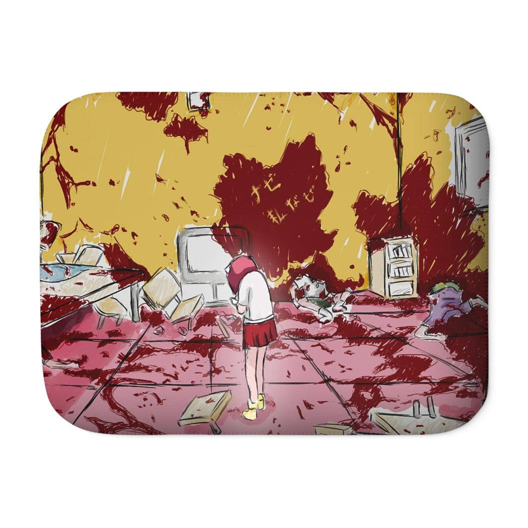 Anime Elfen Liedr Sherpa Blanket