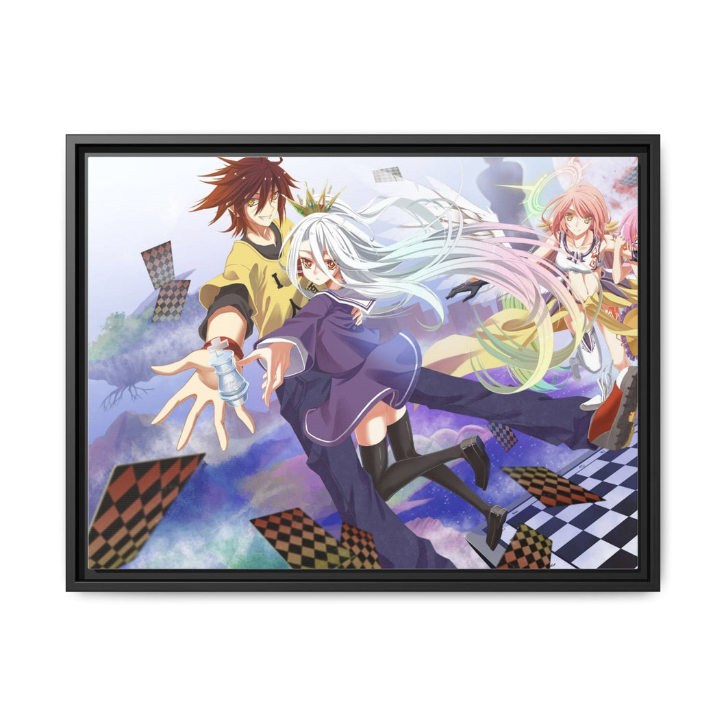 No Game No Life Canvas Framed Art Print