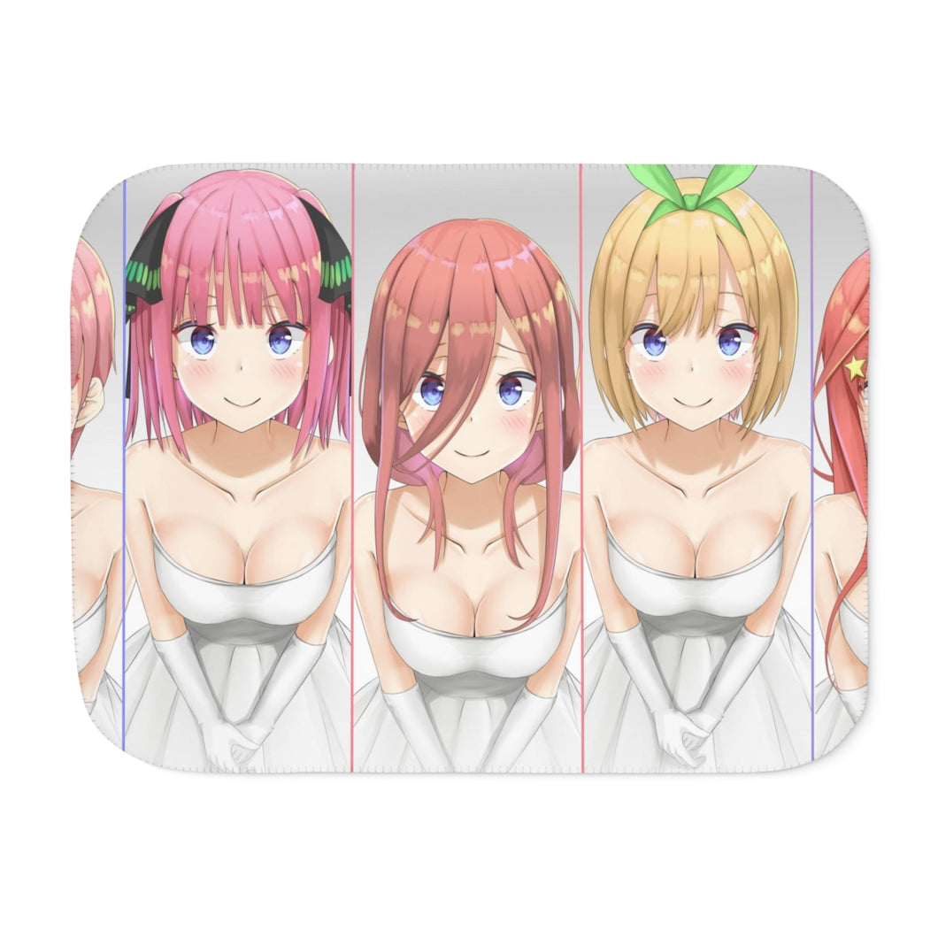 The Quintessential Quintuplets Miku Nakano, Itsuki Nakano, Nino Nakano, Yotsuba Nakano, Ichika Nakano Sherpa Blanket