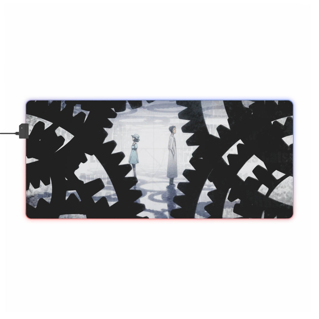 Kyouma & Mayuri RGB LED Mouse Pad (Desk Mat)