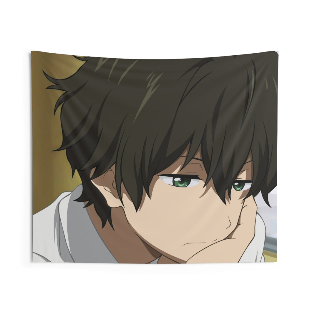 Hōtarō Oreki  Face Indoor Wall Tapestry