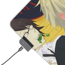 Load image into Gallery viewer, Durarara!! Izaya Orihara, Shizuo Heiwajima, Shinra Kishitani RGB LED Mouse Pad (Desk Mat)
