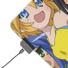 Load image into Gallery viewer, Lucky Star Konata Izumi, Minami Iwasaki, Hiyori Tamura RGB LED Mouse Pad (Desk Mat)
