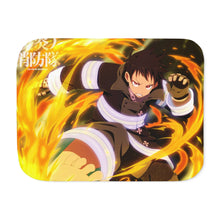 Load image into Gallery viewer, Fire Force Shinra Kusakabe Sherpa Blanket
