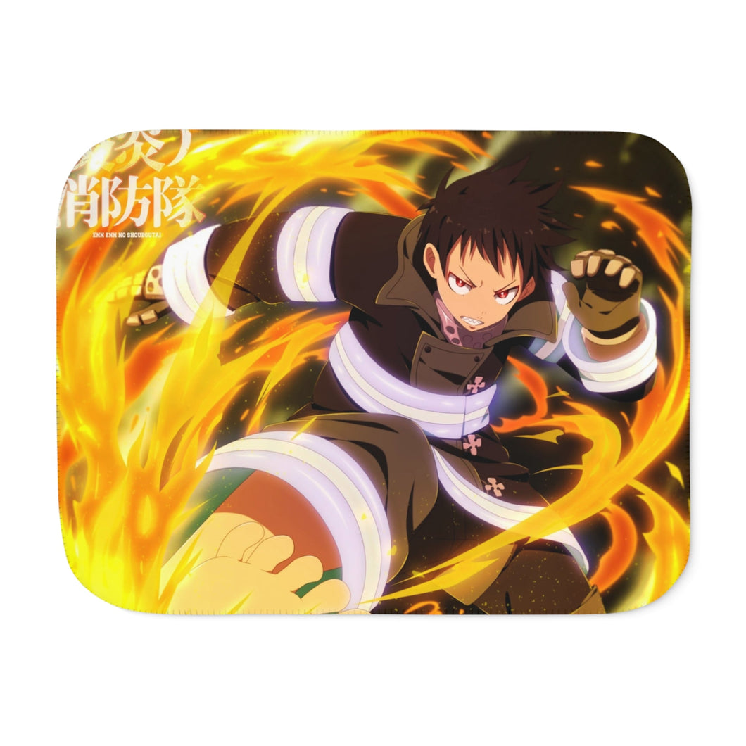 Fire Force Shinra Kusakabe Sherpa Blanket
