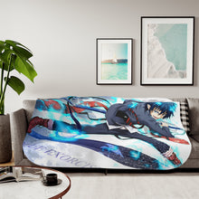 Load image into Gallery viewer, Anime Blue Exorcistr Sherpa Blanket
