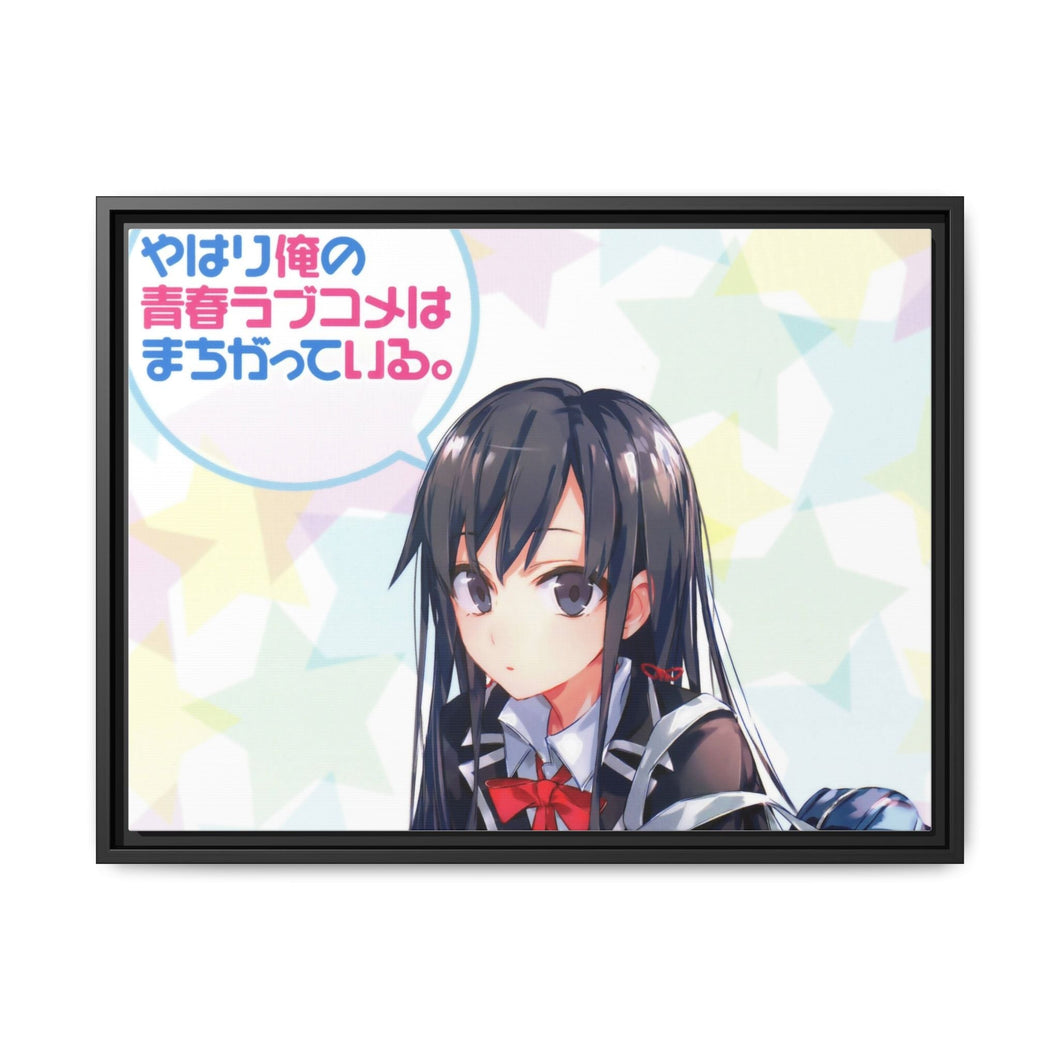 My Teen Romantic Comedy SNAFU Yukino Yukinoshita Canvas Framed Art Print