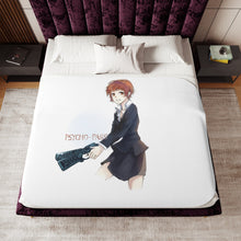 Load image into Gallery viewer, Akane Tsunemori Serious Sherpa Blanket
