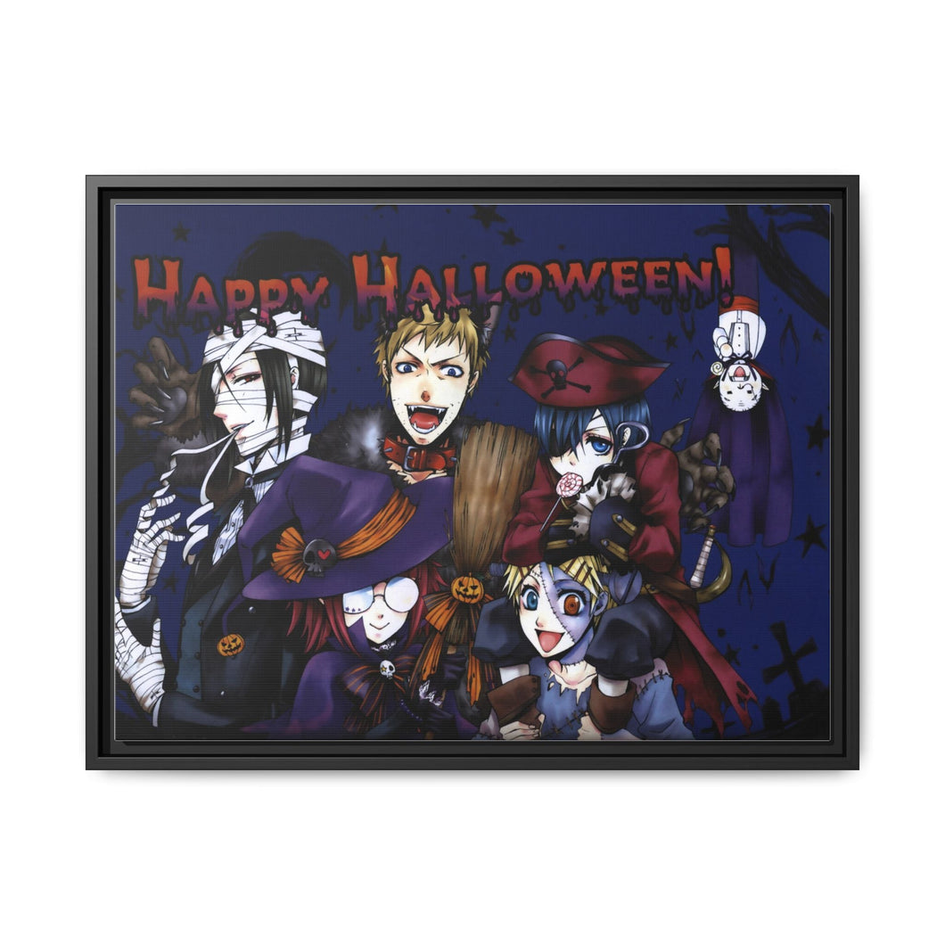Black Butler Canvas Framed Art Print