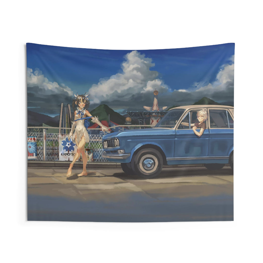Is It Wrong To Try To Pick Up Girls In A Dungeon? Indoor Wall Tapestry