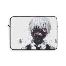 Load image into Gallery viewer, Ken Kaneki Mask Red Eyes White Hair and Short Hair Laptop Sleeve
