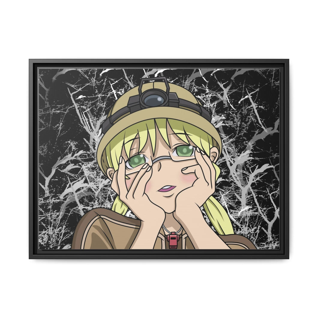 Yandere Face Riko Canvas Framed Art Print