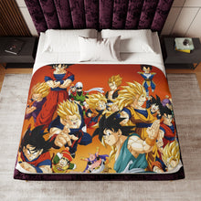 Load image into Gallery viewer, Anime Dragon Ball Z Sherpa Blanket
