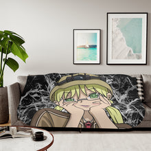 Load image into Gallery viewer, Yandere Face Riko Sherpa Blanket
