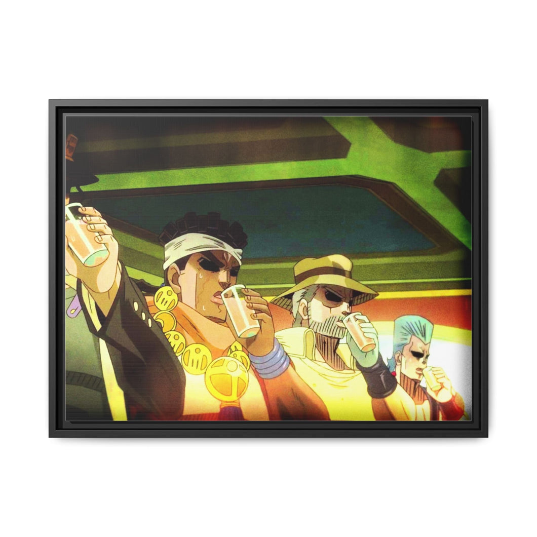 Anime Jojo's Bizarre Adventure Canvas Framed Art Print