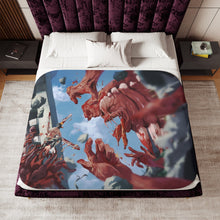Load image into Gallery viewer, Chainsaw Man Sherpa Blanket
