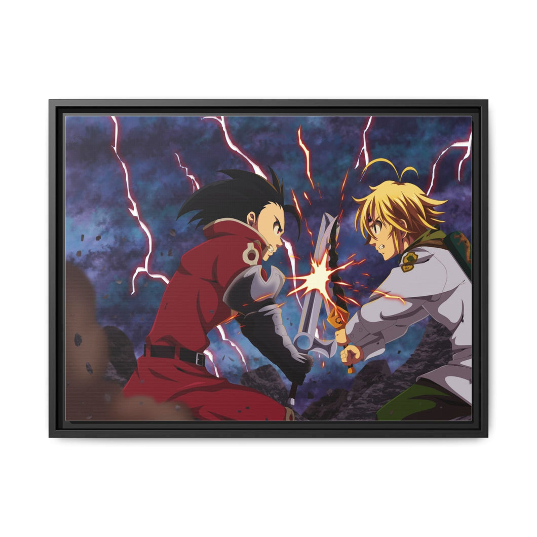 The Seven Deadly Sins Canvas Framed Art Print