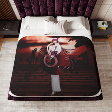 Load image into Gallery viewer, Anime Highschool Of The Dead Sherpa Blanket

