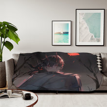 Load image into Gallery viewer, Nacht Black Clover Sherpa Blanket
