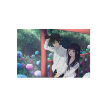 Load image into Gallery viewer, Eru Chitanda  And  Hōtarō Oreki in the rain Rug
