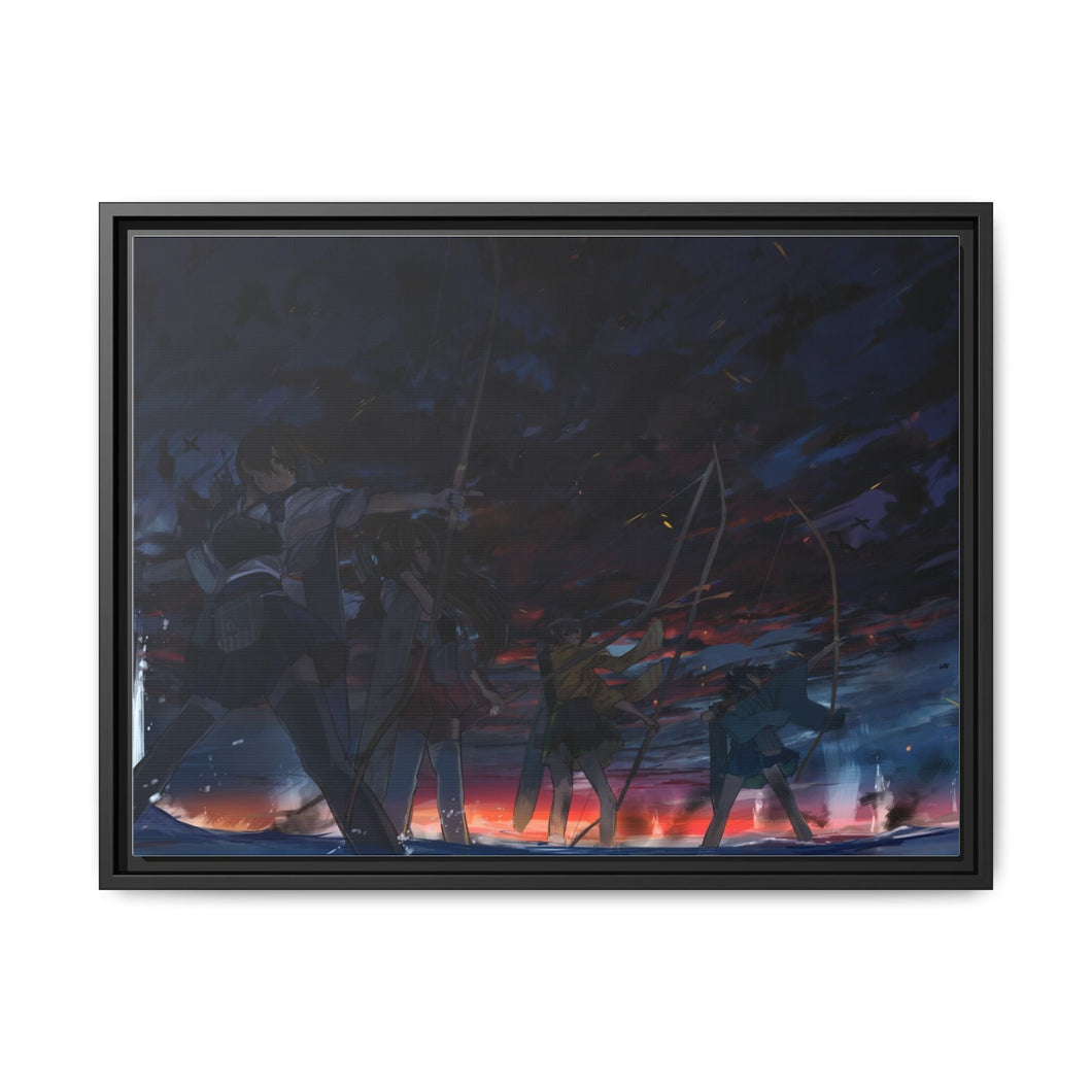 Anime Kantai Collection Canvas Framed Art Print