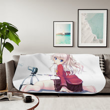Load image into Gallery viewer, Nao Tomori sitting Sherpa Blanket
