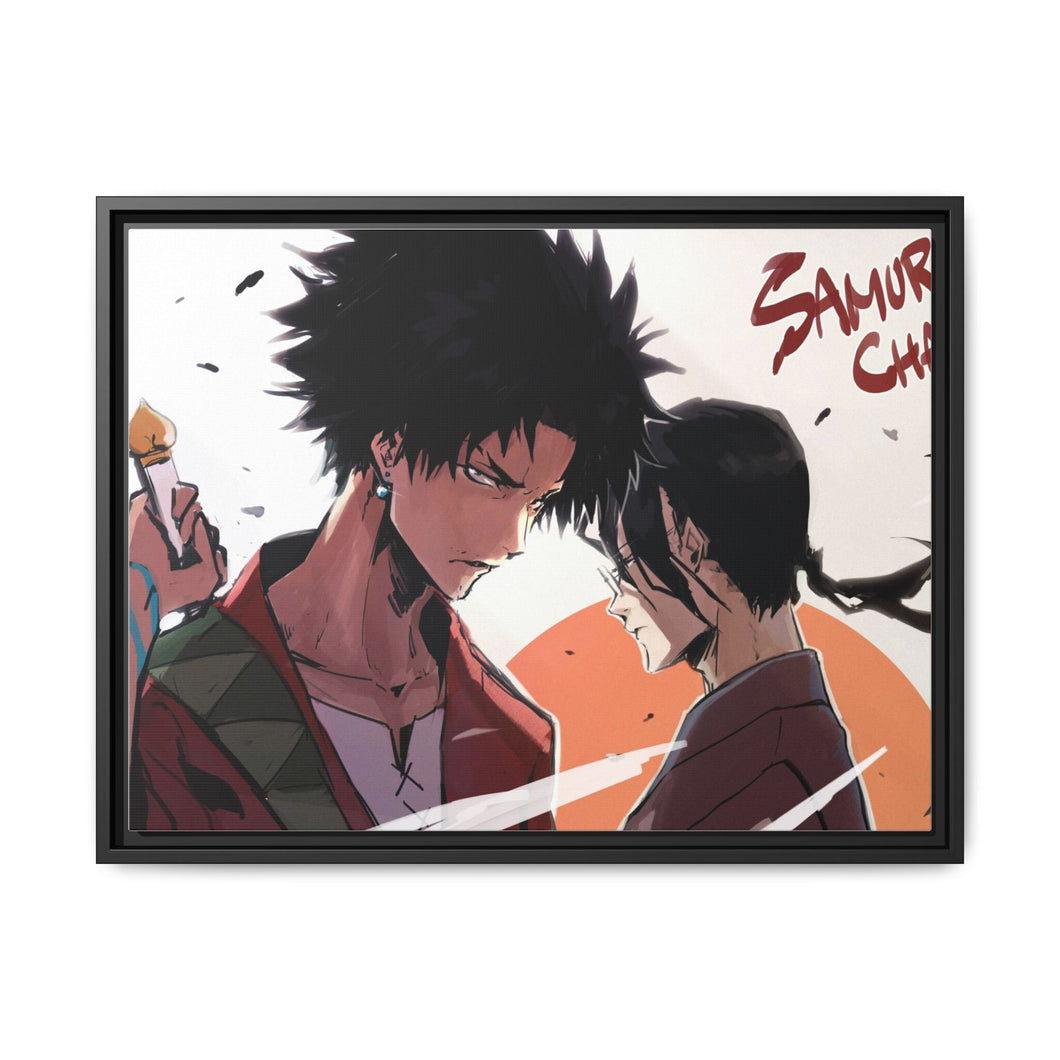 Anime Samurai Champloo Canvas Framed Art Print
