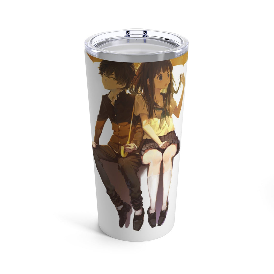 Eru Chitanda  And  Hōtarō Oreki under umbrella Tumbler 20oz