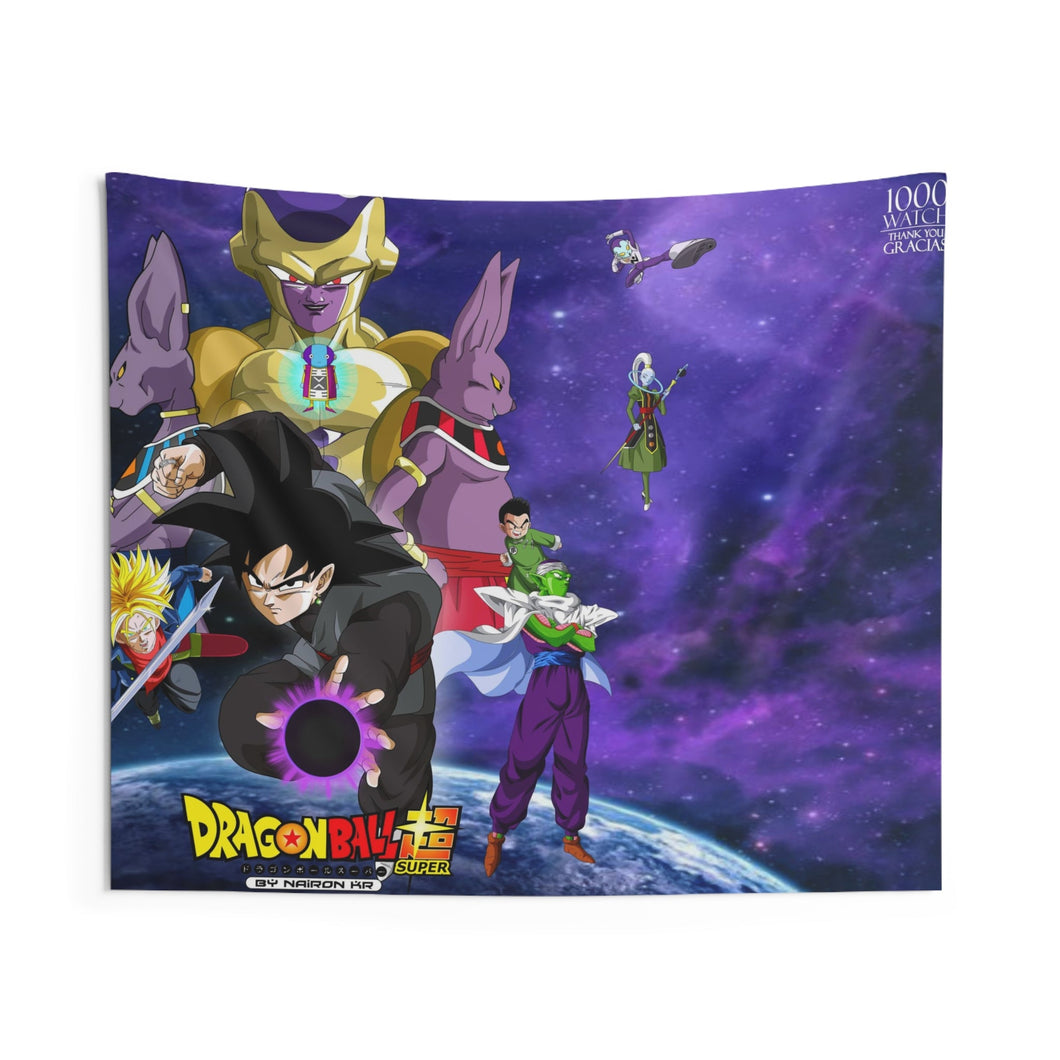 Black Goku, Dragon Ball and Trunks (Dragon Ball) 8k Indoor Wall Tapestry
