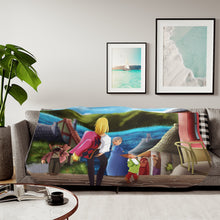 Load image into Gallery viewer, Anime Howl&#39;s Moving Castle Sherpa Blanket
