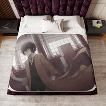 Load image into Gallery viewer, Bungou Stray Dogs Osamu Dazai Sherpa Blanket

