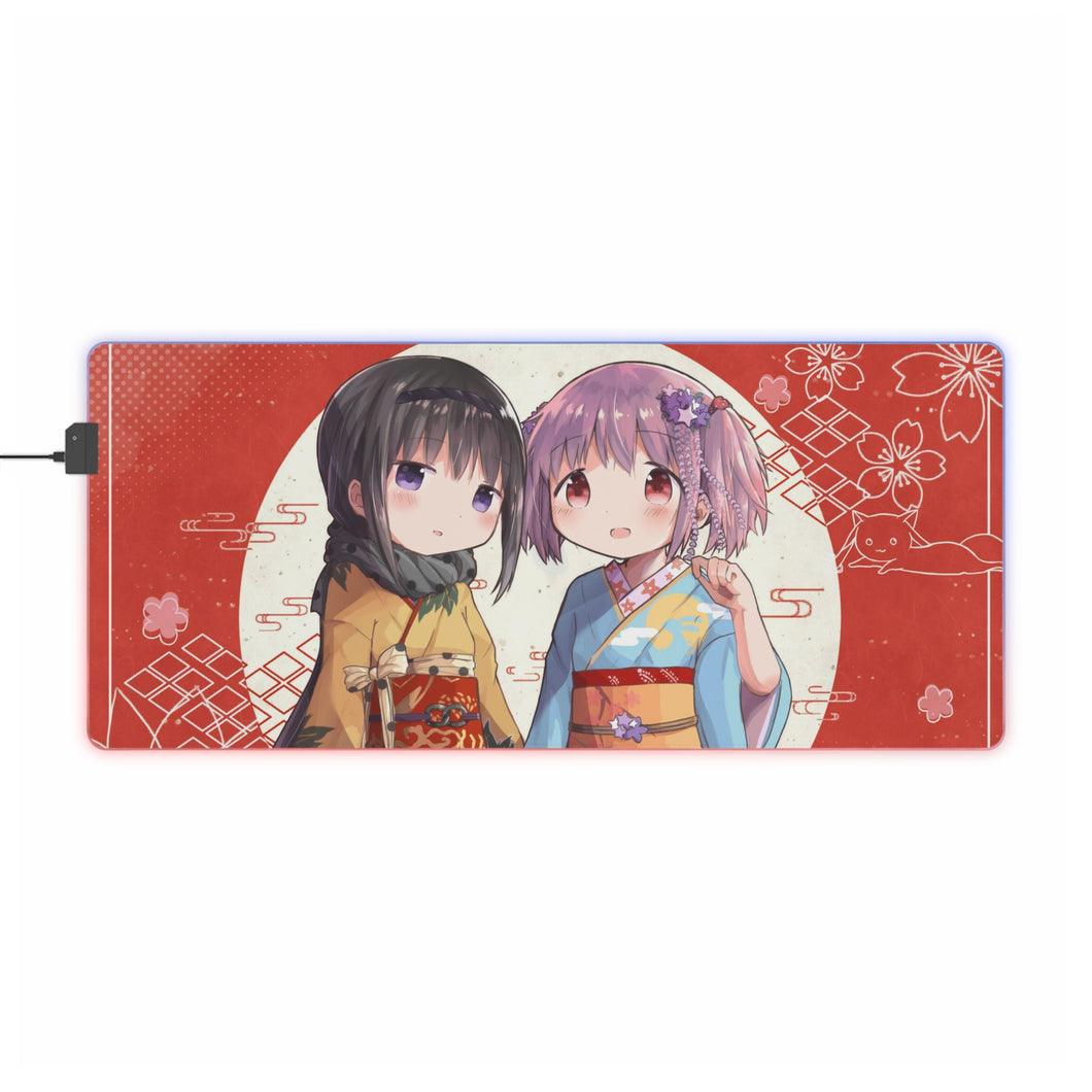 Puella Magi Madoka Magica RGB LED Mouse Pad (Desk Mat)