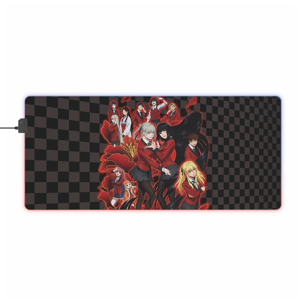 Kakegurui Yumeko Jabami, Mary Saotome, Midari Ikishima, Kirari Momobami, Yumemi Yumemite RGB LED Mouse Pad (Desk Mat)