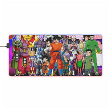 Load image into Gallery viewer, Goku, Trunks, Vegeta, Whis, Beerus, Gohan and Tenshinhan (Dragon Ball) 8k RGB LED Mouse Pad (Desk Mat)
