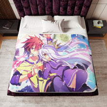 Load image into Gallery viewer, Sora and Shiro Sherpa Blanket
