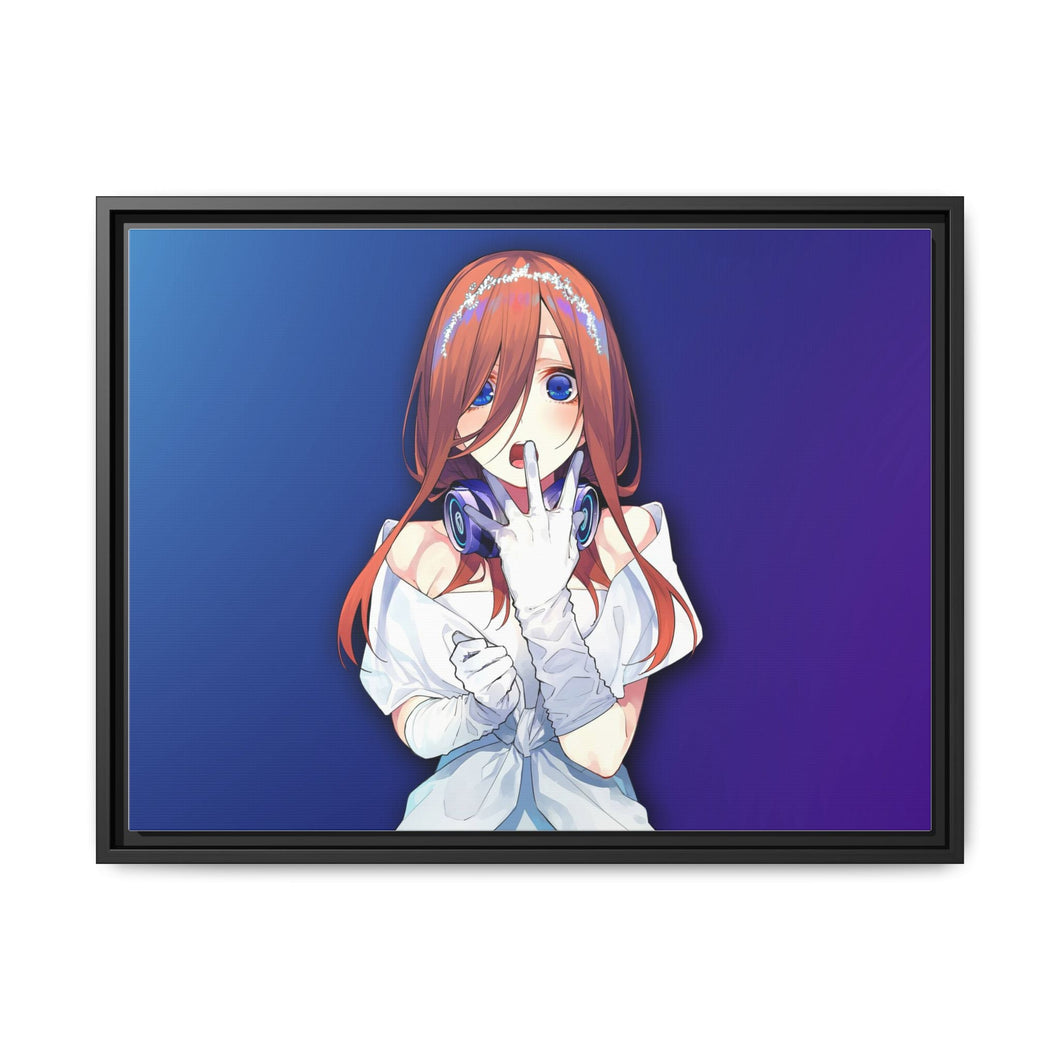 Miku Nakano Bride Canvas Framed Art Print